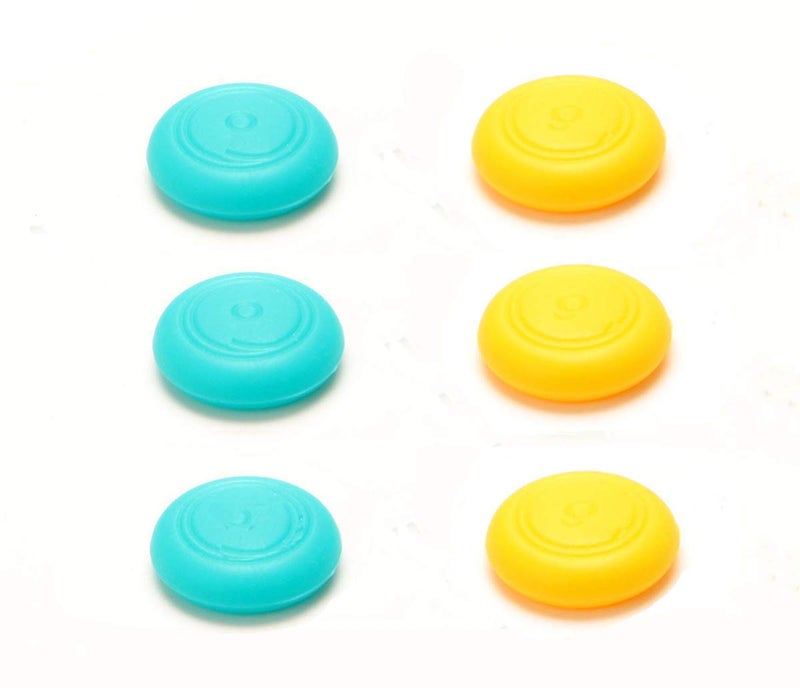 Rowsmau Silicone Rubber Thumb Stick Grips Joystick Cap Cover for Switch Lite Ns Joy-con Controller (Blue) - Image 3